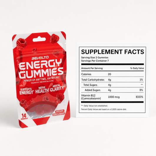 B12 Energy Gummies - By Bevolto